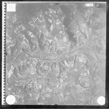 1941 Luftwaffe aerial photo: central Smolensk and the Dnieper