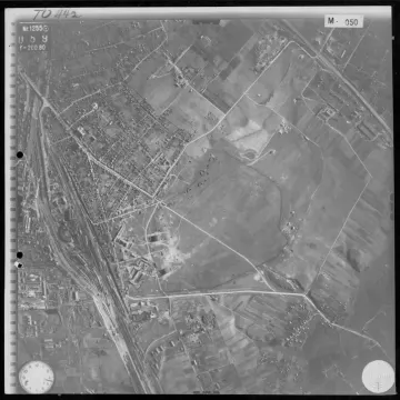 1943 Luftwaffe aerial photo: Minsk, the railway and the outskirts